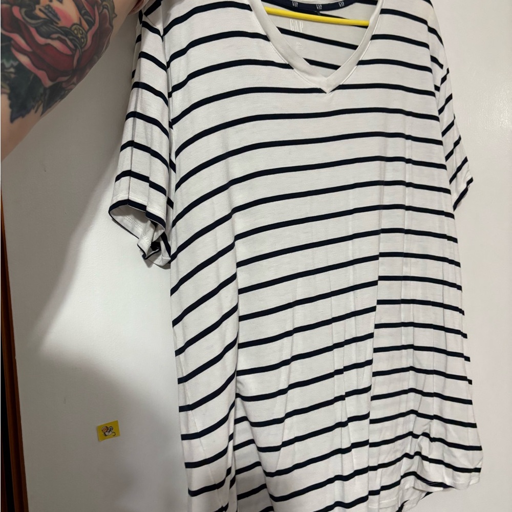 Striped V-Neck Gap